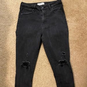 Abercrombie & Fitch Super Skinny High Rise Black Jeans